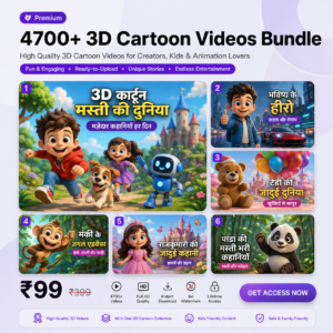4700+ 3D Cartoon Video Bundle