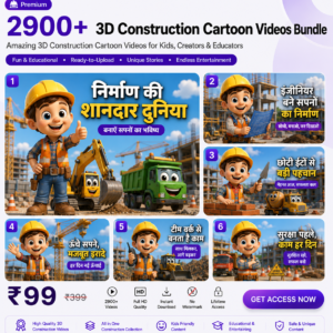 2900+ 3D Construction Cartoon Bundle