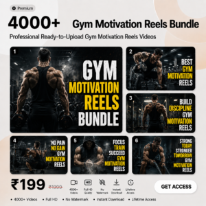 4000+ Gym Motivation Reels Bundle