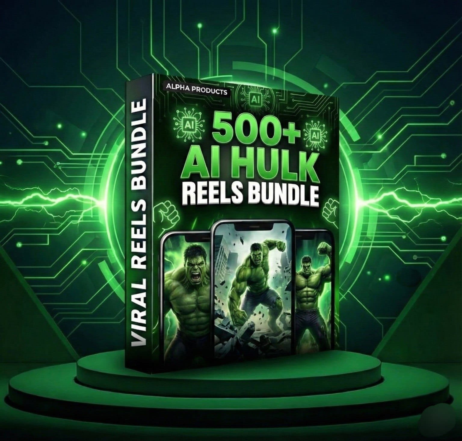 500+ AI Hulk Reels Bundle