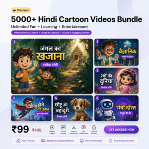 5000+ Hindi Cartoon Videos Bundle