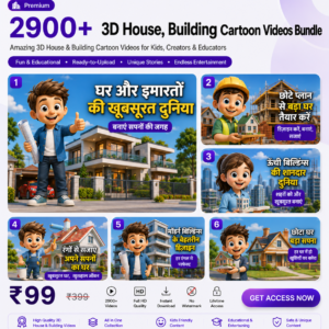 2900+ 3D House & Building Cartoon Bundle