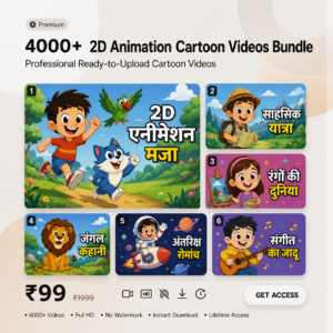 4000+ 2D Animation Cartoon Videos Bundle